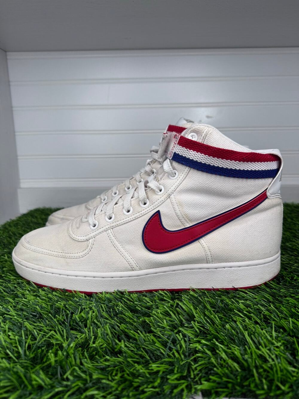Nike Vandal High Supreme White Red Blue 318330-101 Men’s Size 10 Rare Retro